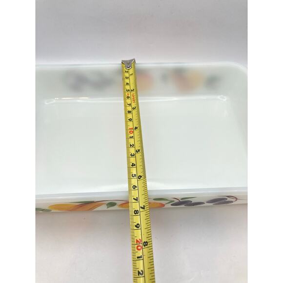 VTG Anchor Hocking Fire King Baking Casserole Pan Dish Hand Painted 10x6.5 - Picture 9 of 10